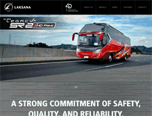 Tablet Screenshot of laksanabus.com